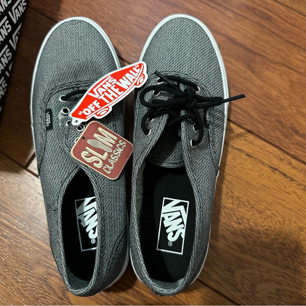 Black and white Vans